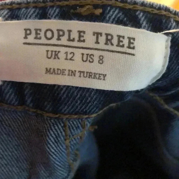 People Tree high waisted jeans.  Size 8 - Picture 6 of 6